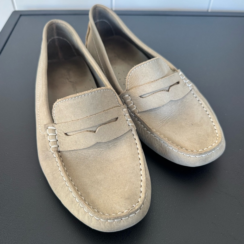 Massimo Matteo Grey Suede Driving Loafer Penny Loafer Size 11
